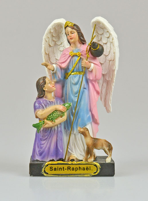 Statue de Saint Raphaël - 12cm (pic 2)