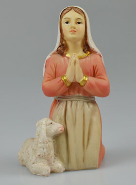Statue de Sainte Bernadette en Prière - 12 cm (pic 1)