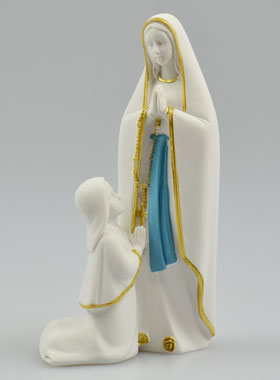 Statue des Apparitions de Notre Dame de Lourdes - 10 cm (pic 1)