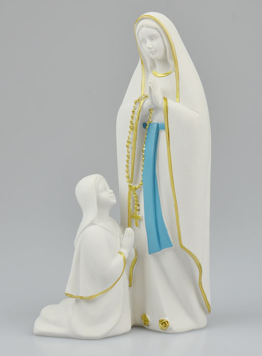 Statue des Apparitions de Notre Dame de Lourdes - 20 cm (pic 2)
