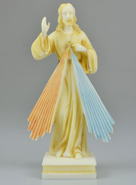 Statue du Christ Miséricordieux en Albâtre - 20 cm (pic 1)
