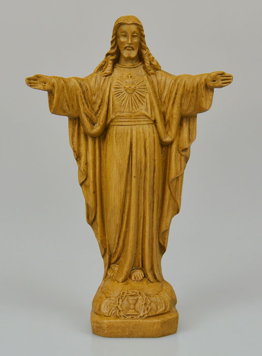 Statue du Sacré Coeur de Montmartre - Ton Bois - 15 cm (pic 2)