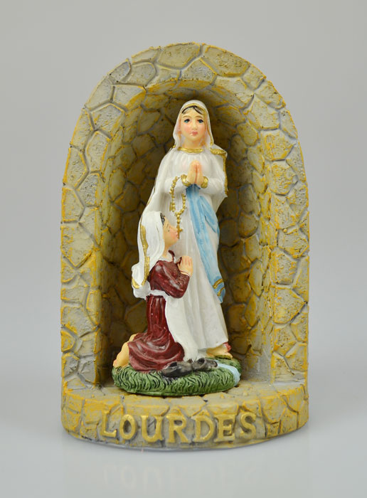 Statue Grotte Apparitions Vierge Marie de Lourdes - 15 cm (pic 2)