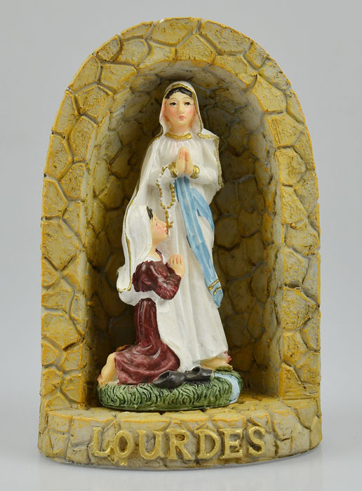 Statue Grotte des Apparitions de Lourdes - 15 cm (pic 2)