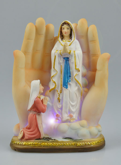 Statue Vierge Marie Lumineuse Prière (pic 2)
