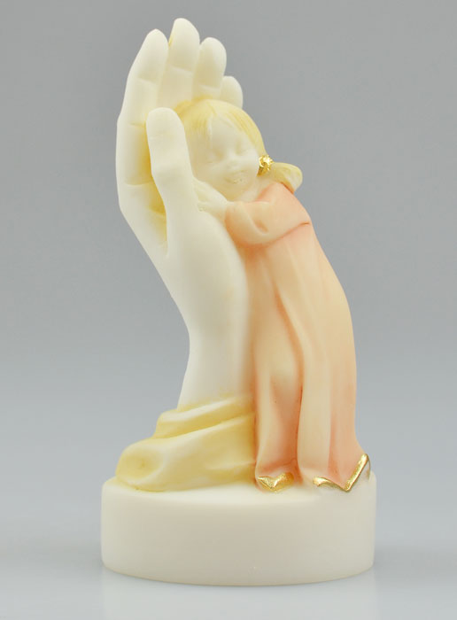 Statue Main de Dieu Protectrice - Peinte Main - Fille (pic 2)