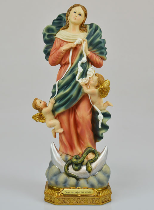 Statue Marie qui Défait les Noeuds - 30 cm (pic 2)