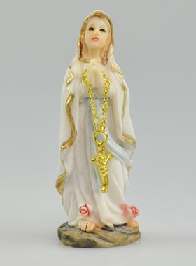 Statue Notre Dame de Lourdes - 8 cm (pic 1)