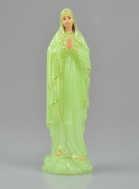 Statue Vierge Marie de Lourdes Fluo - 10 cm (pic 1)