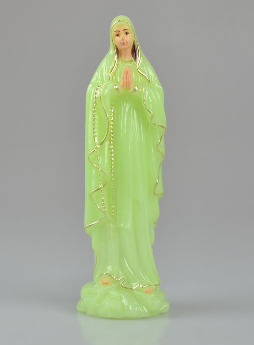 Statue Vierge Marie de Lourdes Fluo - 10 cm (pic 2)