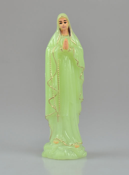 Statue Vierge Marie de Lourdes Fluo - 15 cm (pic 2)
