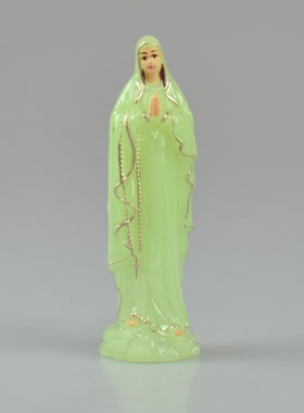 Statue Vierge Marie de Lourdes Fluo - 18 cm (pic 1)
