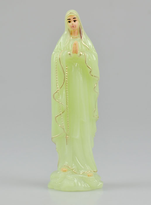 Statue Notre Dame de Lourdes Fluorescente - 15 cm (pic 2)