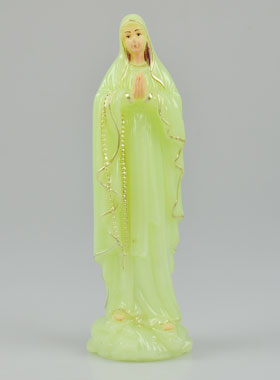 Statue Notre Dame de Lourdes Fluorescente - 18 cm (pic 1)