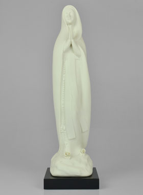 Statue Vierge Marie de Lourdes Moderne et Artisanale - 35 cm (pic 1)