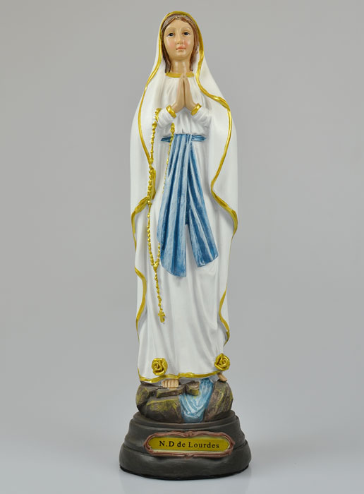 Statue Vierge Marie de Lourdes sur Socle - 12 cm (pic 2)