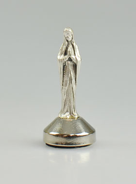Statue Notre Dame de Lourdes sur Socle Aimanté - 5 cm (pic 1)