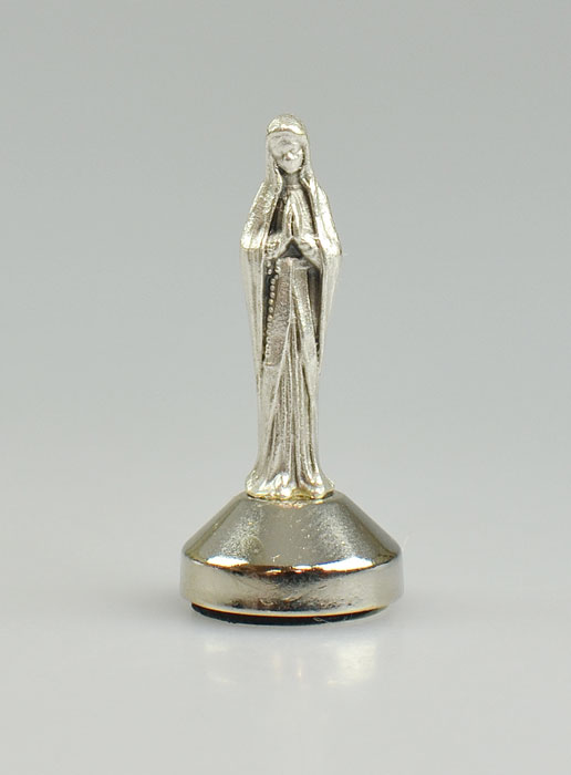 Statue Notre Dame de Lourdes sur Socle Aimanté - 5 cm (pic 2)