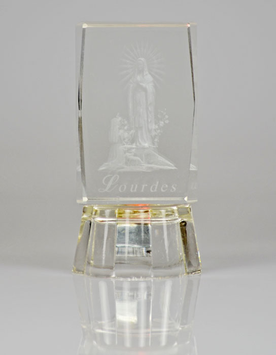 Statue Notre Dame de Lourdes en Verre (pic 2)