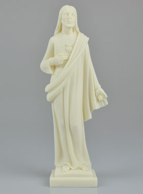 Statue Sacré Coeur de Jésus en Albâtre - 25 cm (pic 1)