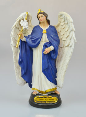 Statue Saint Gabriel Archange - 12 cm (pic 1)