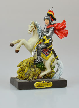 Statue Saint Georges - 12 cm (pic 1)