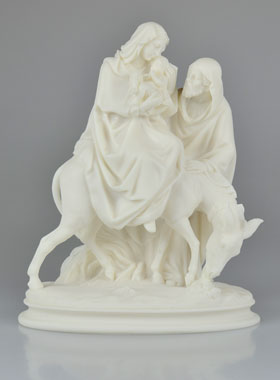 Statue Sainte Famille - La Fuite en Egypte - 26 cm (pic 1)
