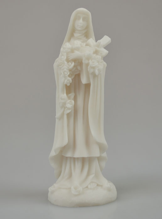 Statue Sainte Thérèse en Albâtre - 14 cm (pic 2)
