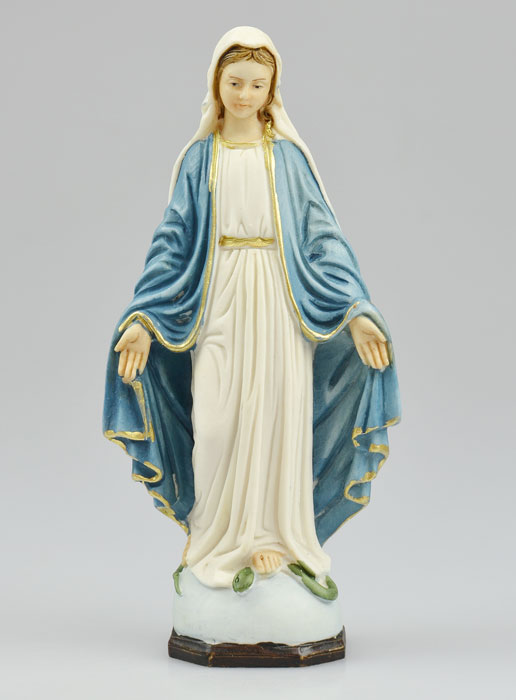Statue Sainte Vierge Miraculeuse Polychromée (pic 2)