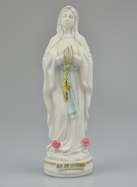 Statue Vierge Marie de Lourdes 18cm (pic 1)
