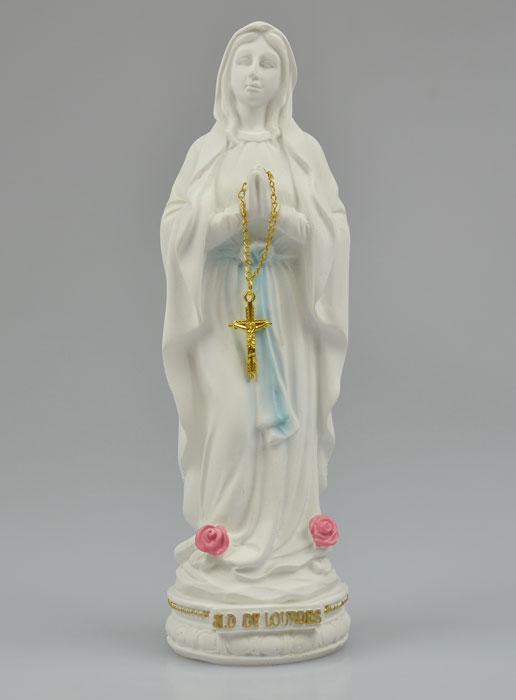 Statue Vierge Marie de Lourdes 18cm (pic 2)