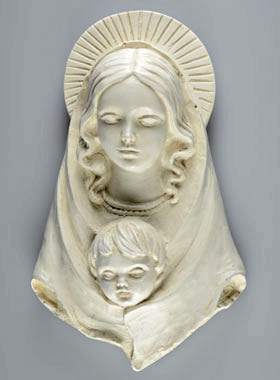 Statue Vierge et Visage du Christ (pic 1)