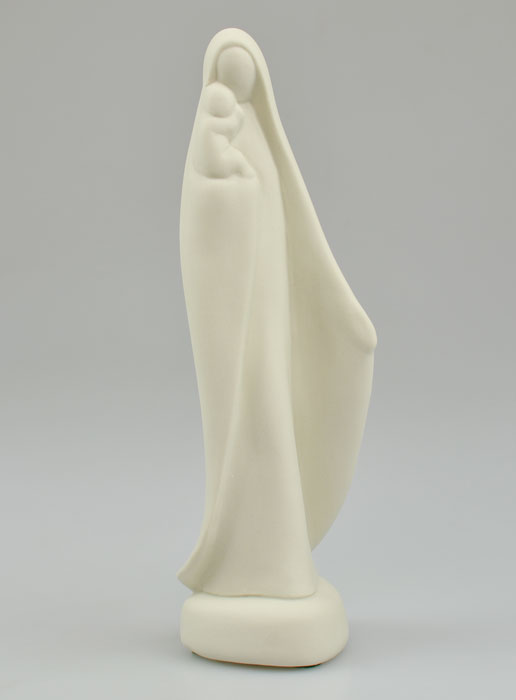 Statue Vierge Marie à l'Enfant Artisanale en Porcelaine (pic 2)
