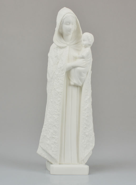 Statue Vierge Marie au Manteau Ton Ivoire (pic 2)