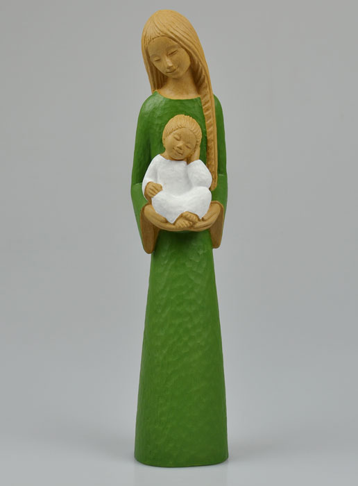 Statue Vierge Marie de la Confiance - Verte (pic 2)