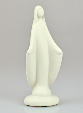 Statue Vierge Marie Miraculeuse Artisanale - Porcelaine - 16 cm (pic 1)