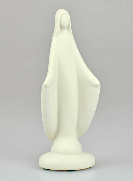 Statue Vierge Marie Miraculeuse Artisanale - Porcelaine - 16 cm (pic 2)