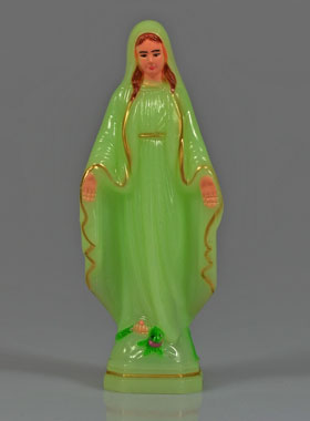 Statue Vierge Marie Miraculeuse Lumineuse 15cm (pic 1)