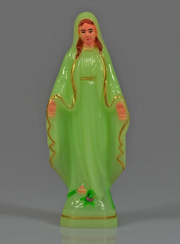 Statue Vierge Marie Miraculeuse Lumineuse 15cm (pic 2)