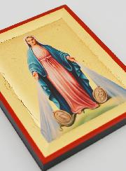 Icône Byzantine Vierge Miraculeuse Peinte à la Main - 13cm