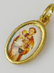 Médaille Saint Antoine de Padoue Dorée - 15mm