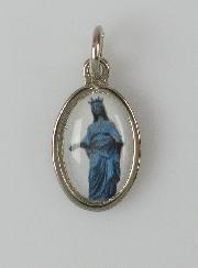 Médaille Notre Dame de la Vierge Noire Argentée - 15mm