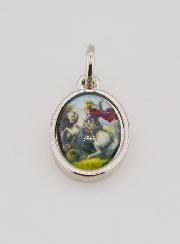 Médaille Saint Georges Argentée - 15mm