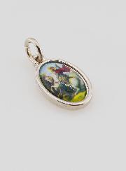 Médaille Saint Georges Argentée - 15mm