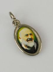 Médaille Saint Padre Pio Argentée - 15mm