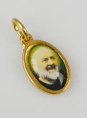 Médaille Saint Padre Pio Dorée - 15mm