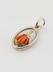 Médaille Enfant Jésus de Prague Argentée - 15mm