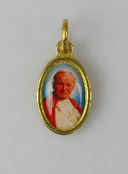 Médaille Saint Jean-Paul II Dorée - 15mm