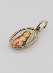 Médaille Sacré-Coeur de Marie Argentée - 15mm