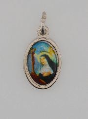 Médaille Sainte Rita de Cascia Argentée - 15mm